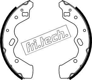 Fri.Tech. 1049.153 - Комплект гальм, барабанний механізм autocars.com.ua