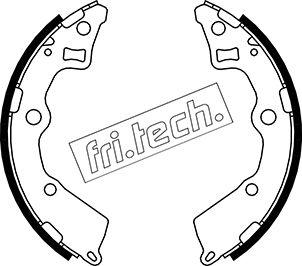 Fri.Tech. 1049.164 - Комплект тормозных колодок, барабанные autodnr.net