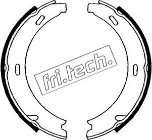 Fri.Tech. 1052.121 - Комплект тормозов, ручник, парковка avtokuzovplus.com.ua