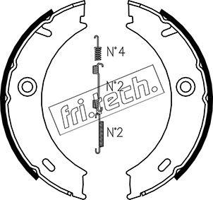 Fri.Tech. 1052.127K - Комплект тормозов, ручник, парковка autodnr.net