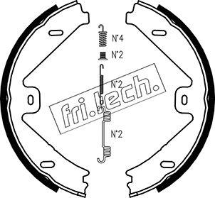 Fri.Tech. 1052.137K - Комплект тормозов, ручник, парковка avtokuzovplus.com.ua