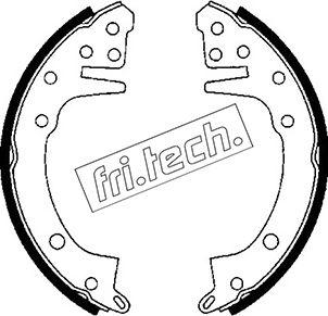 Fri.Tech. 1064.135 - Комплект гальм, барабанний механізм autocars.com.ua