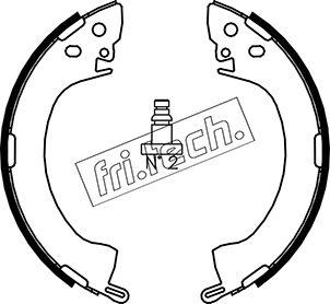 Fri.Tech. 1064.154 - Комплект тормозных колодок, барабанные autodnr.net