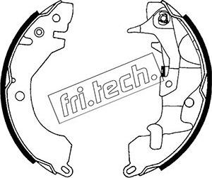 Fri.Tech. 1064.157Y - Комплект гальм, барабанний механізм autocars.com.ua