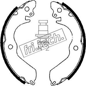 Fri.Tech. 1064.168 - Комплект тормозных колодок, барабанные autodnr.net
