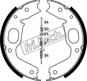 Fri.Tech. 1064.176K - Комплект гальм, ручник, парковка autocars.com.ua