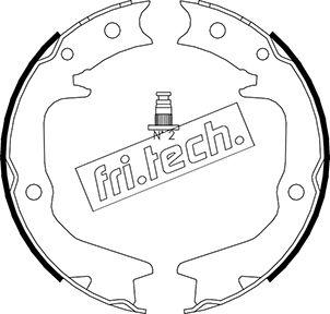 Fri.Tech. 1064.177 - Комплект тормозов, ручник, парковка autodnr.net