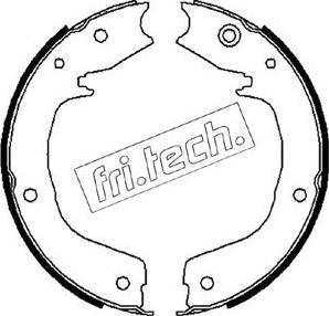Fri.Tech. 1064.179 - Комплект тормозов, ручник, парковка avtokuzovplus.com.ua
