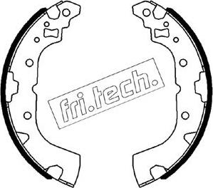 Fri.Tech. 1064.182 - Комплект тормозных колодок, барабанные autodnr.net