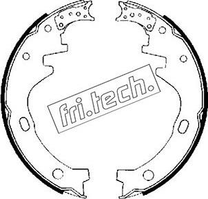 Fri.Tech. 1067.164 - Комплект тормозных колодок, барабанные avtokuzovplus.com.ua