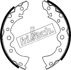 Fri.Tech. 1067.167 - Комплект тормозных колодок, барабанные avtokuzovplus.com.ua