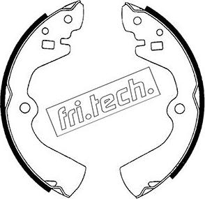 Fri.Tech. 1067.172 - Комплект тормозных колодок, барабанные avtokuzovplus.com.ua