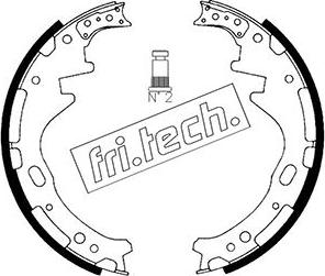 Fri.Tech. 1067.174 - Комплект гальм, барабанний механізм autocars.com.ua