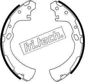 Fri.Tech. 1067.175 - Комплект гальм, барабанний механізм autocars.com.ua