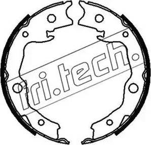 Fri.Tech. 1067.198 - Комплект тормозных колодок, барабанные autodnr.net