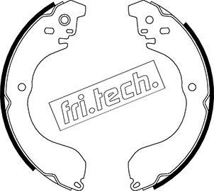 Fri.Tech. 1067.199 - Комплект тормозных колодок, барабанные autodnr.net
