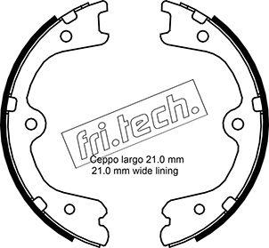 Fri.Tech. 1067.200 - Комплект тормозов, ручник, парковка autodnr.net