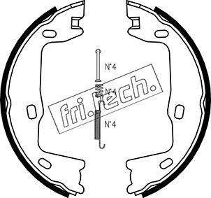Fri.Tech. 1073.159K - Комплект тормозов, ручник, парковка autodnr.net