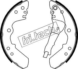 Fri.Tech. 1073.168Y - Комплект гальм, барабанний механізм autocars.com.ua