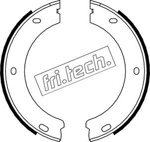 Fri.Tech. 1079.188 - Комплект гальм, ручник, парковка autocars.com.ua