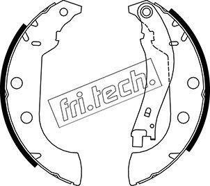 Fri.Tech. 1079.190 - Комплект тормозных колодок, барабанные autodnr.net