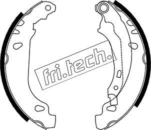 Fri.Tech. 1079.191 - Комплект гальм, барабанний механізм autocars.com.ua
