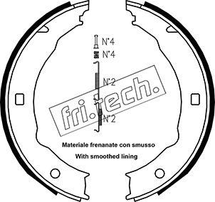 Fri.Tech. 1079.193K - Комплект тормозов, ручник, парковка avtokuzovplus.com.ua