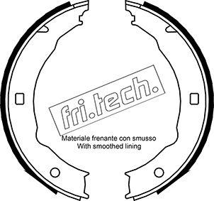 Fri.Tech. 1079.193 - Комплект гальм, ручник, парковка autocars.com.ua