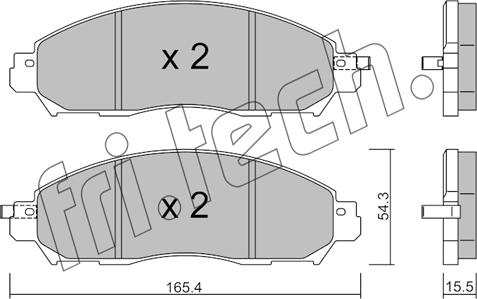 Fri.Tech. 1081.1 - Гальмівні колодки, дискові гальма autocars.com.ua