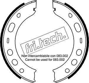 Fri.Tech. 1083.001 - Комплект гальм, ручник, парковка autocars.com.ua