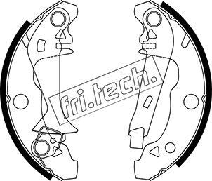 Fri.Tech. 1088.202Y - Комплект гальм, барабанний механізм autocars.com.ua