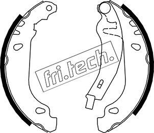 Fri.Tech. 1088.216Y - Комплект гальм, барабанний механізм autocars.com.ua