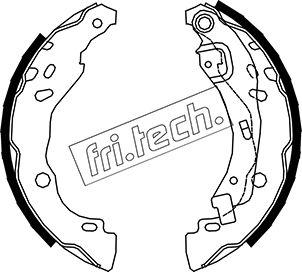 Fri.Tech. 1088.234 - Комплект гальм, барабанний механізм autocars.com.ua