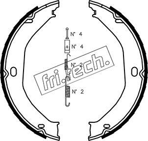 Fri.Tech. 1088.235K - Комплект тормозов, ручник, парковка avtokuzovplus.com.ua