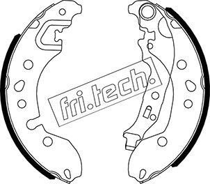 Fri.Tech. 1088.245 - Комплект тормозных колодок, барабанные autodnr.net