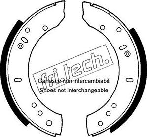 Fri.Tech. 1092.302 - Комплект гальм, барабанний механізм autocars.com.ua