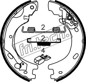 Fri.Tech. 1092.313K - Комплект гальм, ручник, парковка autocars.com.ua