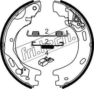 Fri.Tech. 1092.314K - Комплект гальм, ручник, парковка autocars.com.ua