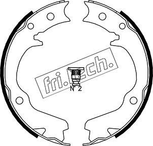 Fri.Tech. 1110.336 - Комплект гальм, ручник, парковка autocars.com.ua