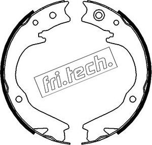 Fri.Tech. 1110.338 - Комплект гальм, ручник, парковка autocars.com.ua