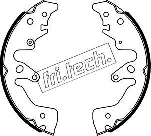 Fri.Tech. 1110.340 - Комплект гальм, барабанний механізм autocars.com.ua