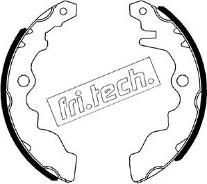 Fri.Tech. 1110.342 - Комплект тормозных колодок, барабанные autodnr.net