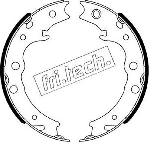 Fri.Tech. 1110.344 - Комплект тормозов, ручник, парковка avtokuzovplus.com.ua