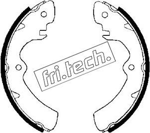 Fri.Tech. 1111.223 - Комплект гальм, барабанний механізм autocars.com.ua