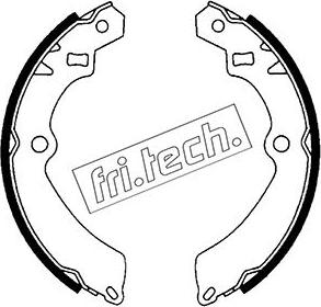 Fri.Tech. 1111.237 - Комплект гальм, барабанний механізм autocars.com.ua