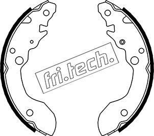 Fri.Tech. 1111.244 - Комплект тормозных колодок, барабанные avtokuzovplus.com.ua