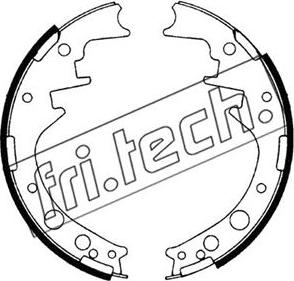 Fri.Tech. 1115.247 - Комплект гальм, барабанний механізм autocars.com.ua