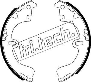 Fri.Tech. 1115.290 - Комплект гальм, барабанний механізм autocars.com.ua