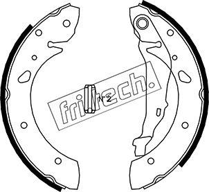 Fri.Tech. 1115.300 - Комплект гальм, барабанний механізм autocars.com.ua