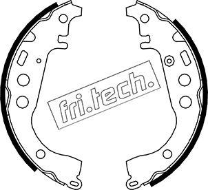 Fri.Tech. 1115.301 - Комплект тормозных колодок, барабанные autodnr.net
